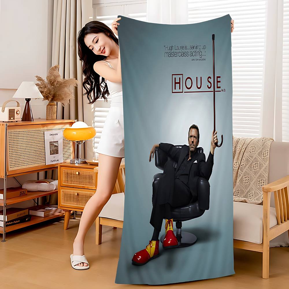 Medical Drama House MD TV Show Big Microfiber Beach Towels Quick Dry Towel Sand Beach Towels Pool Towel For Travel Swim