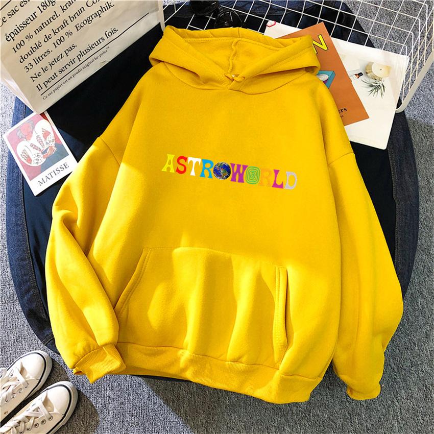 ASTROWORLD Dam Huvtröjor Fleece Dam Casual Pullover Unisex Streetwear Y2K Harajuku Herr Huvtröja Kläder