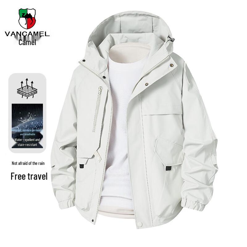 

VANCAMEL Men s American Style Windproof Hooded Jacket 2XL