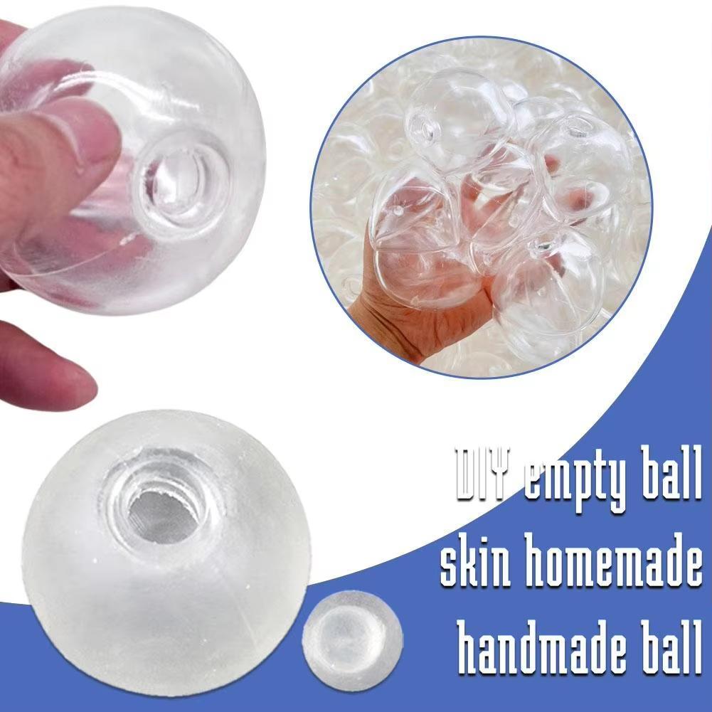 10Pcs Sphere Jewelry Trp Casting Molds Tools Diy Empty Ball Skin Handmade Ball Decompression Slow Rebound Toy