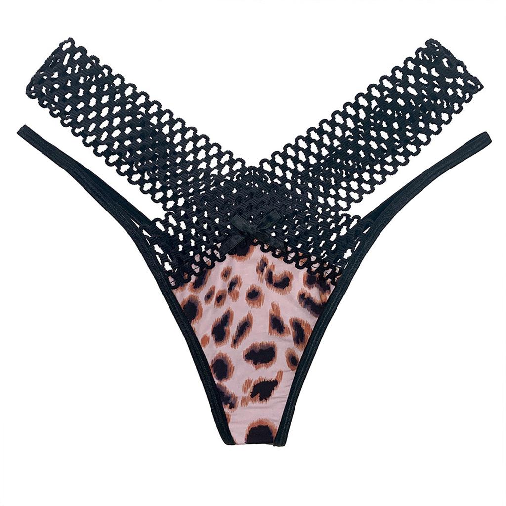 Women's Interwoven Hollow See-through Low Waist Thin Strap Tempting Sexy Panties Thong