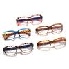 Die neue koreanische Version der rechteckigen böhmischen Blaulicht-Myopiebrille für Männer und Frauen ohne Make-up