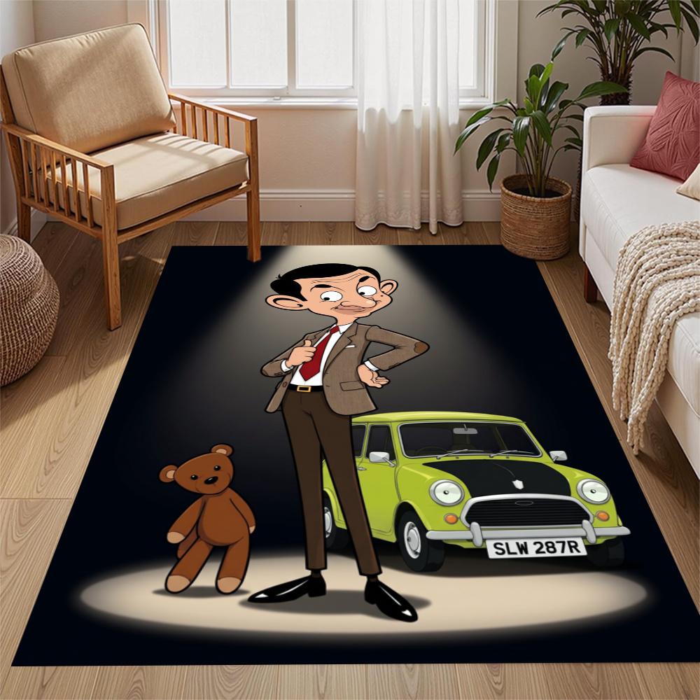 Mr Bean London Trip Carpet Design For Entryway Living Rooms Hallway Study Room Antislip Carpet Decorate Offices Spiritual Gift