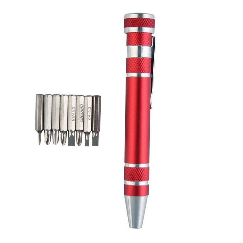 8-in-1 Multi-purpose Aluminum Alloy Screwdriver Pen