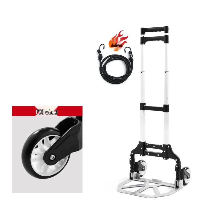 Six-Wheel Folding Stair-Climbing Hand Truck and Portable Cart