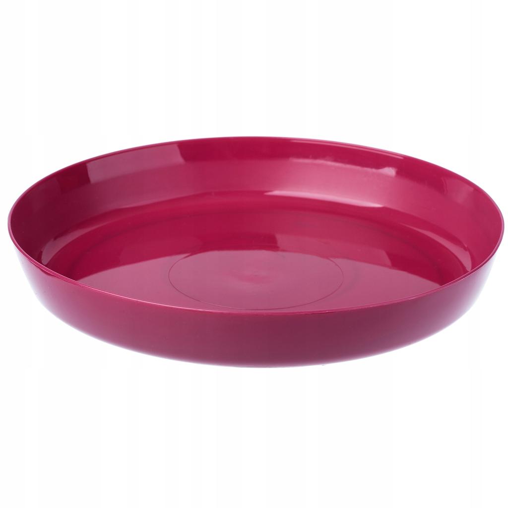 KADAX Doniczka Plastikowa Z Podstawką Donica Osłonka Na Kwiaty 12cm Różowa 