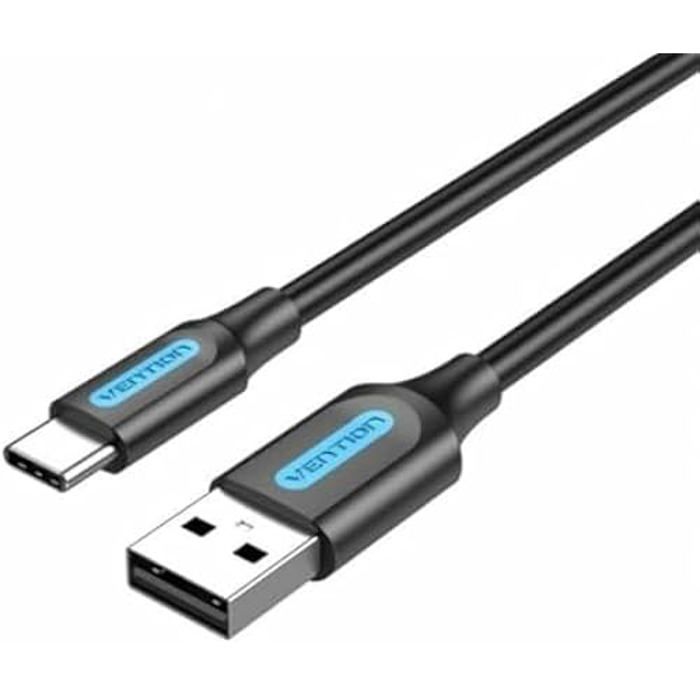 Câble USB - VENTION - 2 m - Noir - USB 2.0 - Qualité supérieure