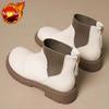 Pelz Plateau Neuheiten Stiefeletten Klobig Im Angebot Schick und Elegant Damen Kurze Schuhe Große Größe Warm Sale Heiß Pu Damen Knöchelstiefel