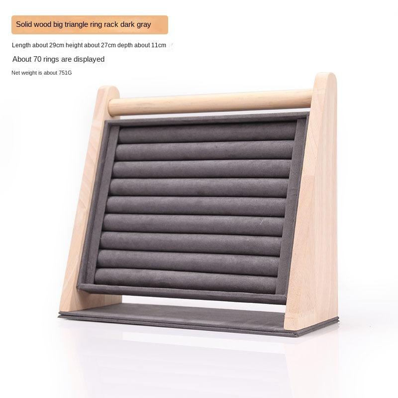 Solid Wood Three-dimensional Rings Earrings Earrings Necklaces Bracelets Display Shelves Jewelry Storage Display Shelves