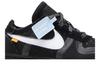 Kids' Sneakers Nike Air Force 1 Low Off-White Black White (TD) Black/White-Cone-Black