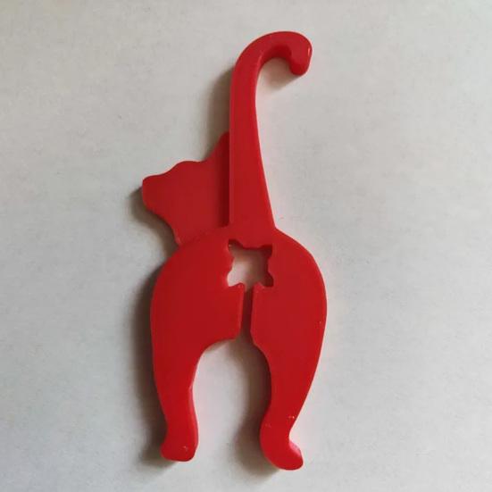 5 Pcs Cat Bread Bag Clip Reusable Dog Butt Snack Bag Clip 3D Printed Cat Butt Food Bag Clips for Chips Bread Fruit Bags