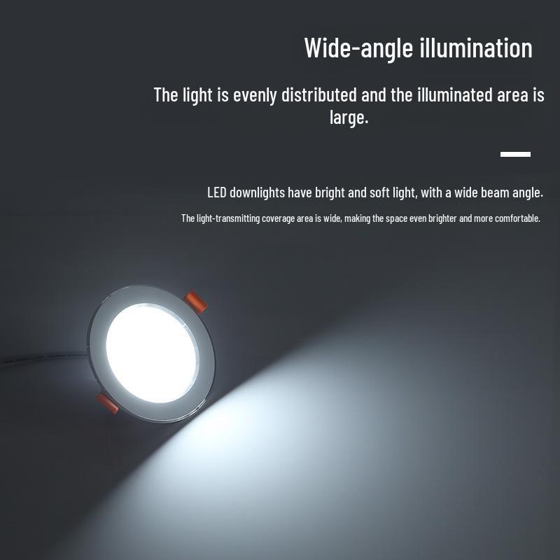 Low Voltage 12V-36V Ultra-Thin LED Downlight for RVs and Boats, 24V Driver-Free, Embedded Design.