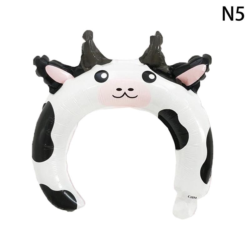 5pcs Cute Headband Balloon Cute Cartoon Animal Balloon Kids Birthday Party Decoration Baby Shower Children's Toys