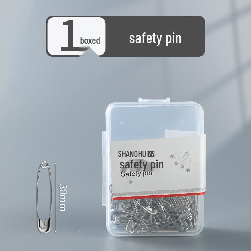 Vintage Large & Small Safety Pins: U-Shaped Brooch and Paper Clip Style for Clothes