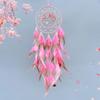 Bedroom Handmade Dreamcatchers Hanging Ornament with Feathered Tassels and Glowing In Dark Beads for Home Aesthetic