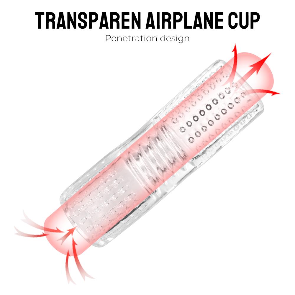 Sex Toy Male Masturbator Cup Sucking Penis Pump Glans Realistic Anal Pussy Vagina G-Spot Stimulator Transparent For Men Adult 18