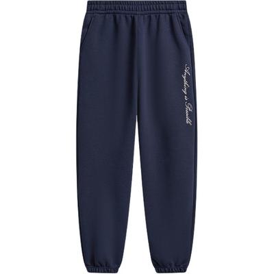 Li Ning Letter Soft Simple Versatile Knitted Sports Pants Women Bottoms AKLW088-1