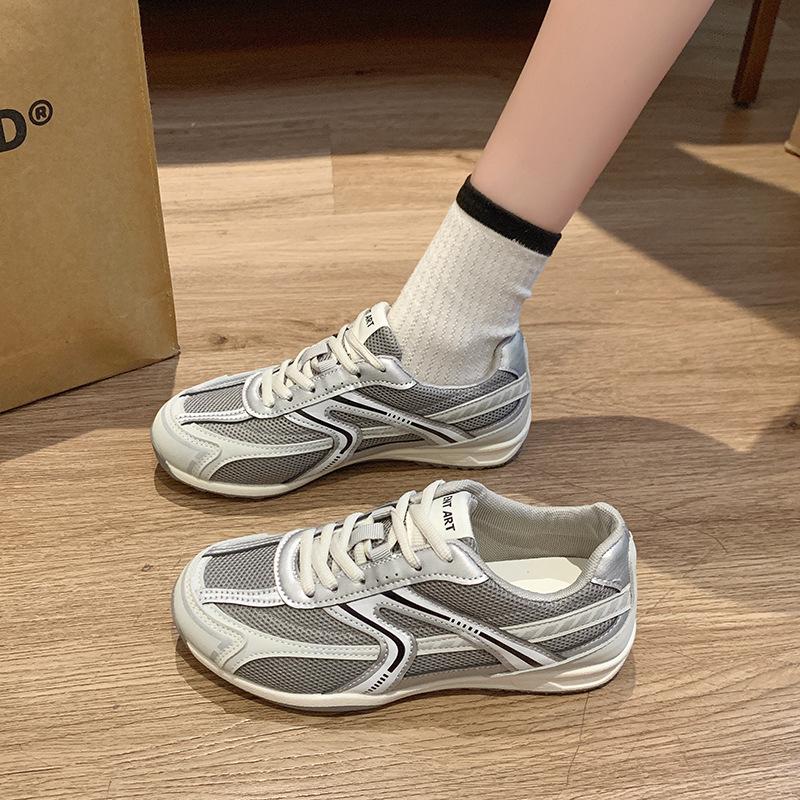 Fashion non-slip and breathable women's sports training shoes 2025 spring and autumn versatile casual shoes mesh Forrest Gump training shoes