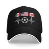 USA Canada Mexico Soccer Baseball Cap Outfit Fashion  Sun Cap For Unisex Women Daily Headewear  Gift