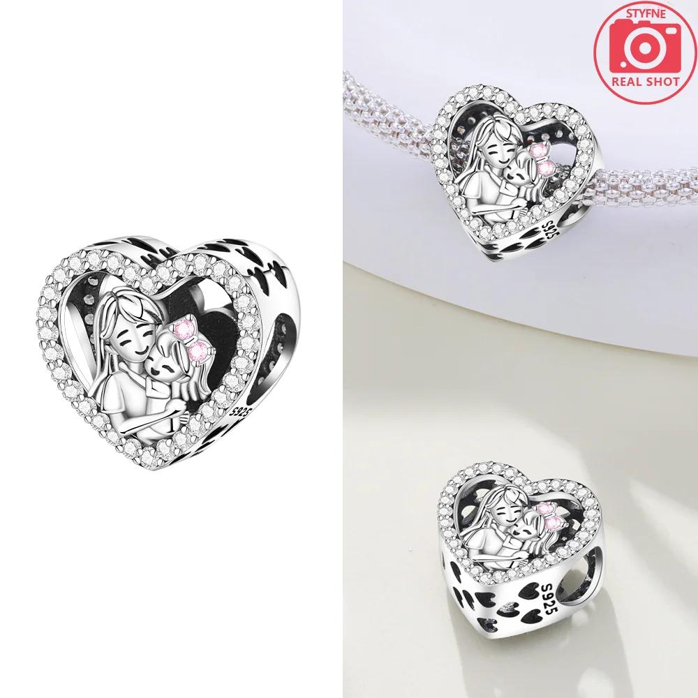 Exquisite Original Copper Adorable Angel Girl Cozy Home Pendant Family Cat Beads Fit Bracelet Women Jewelry Making Gift Diy