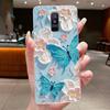 For Samsung A6+ A6 2018 SM-A605G A600F Back Cover For Samsung Galaxy A6 Plus 2018 Case Clear Fashion Butterfly Flower Phone Case