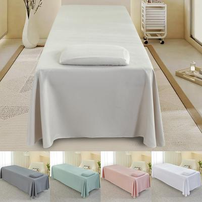 120x230cm for Beauty Salon Comfortable with Hole Skin-Friendly Massage Table Cover Solid Color Massage Table Sheet Bed Cover