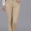 Damskie spodnie ołówkowe Zapinane na guzik i zamek błyskawiczny Nogawka prosta Spodnie codzienne Jednokolorowe Długie spodnie do noszenia na co dzień