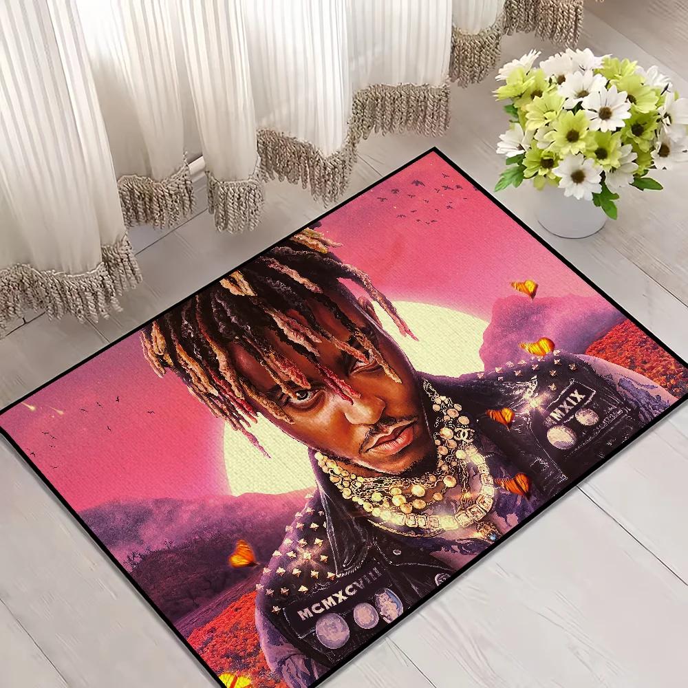 Juice Wrld Fighting Demons Door Mat Welcome Entrance Balcony Bathroom Floor Non-slip Rug Bedroom Carpet Home Decoration