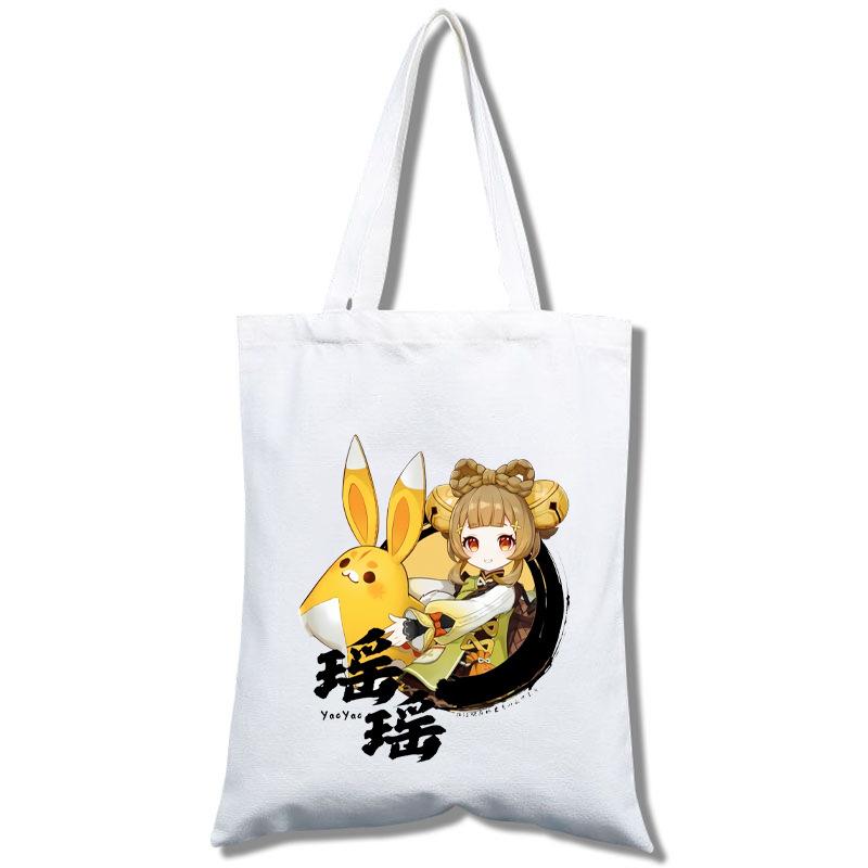 Anime Genshin Impact Canvas Bag Tote Bag