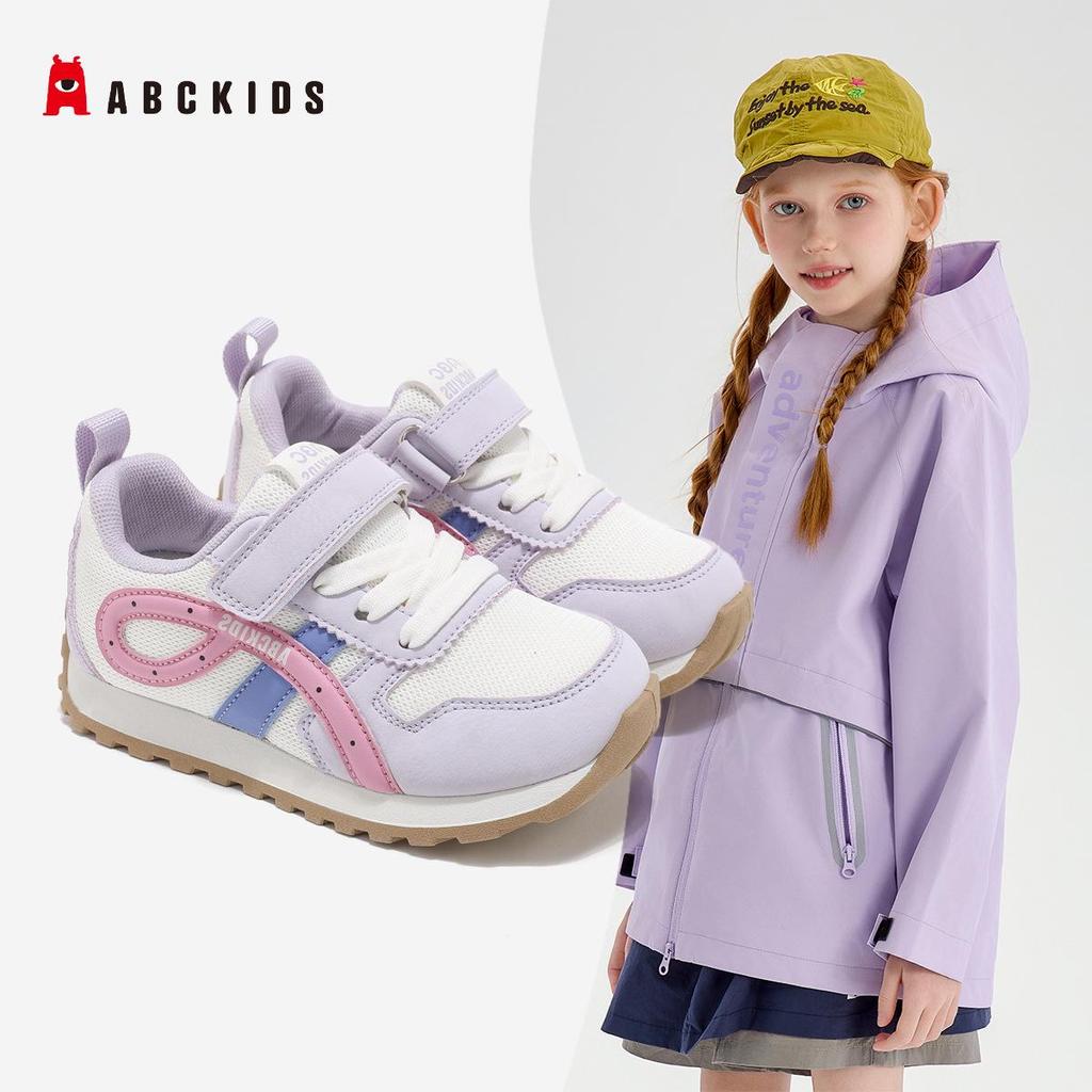 ABC Kids Spring 2026 Girls' Soft Sole Sports Shoes - Breathable Mesh Casual Sneakers for Children.