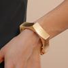 Hexagon Cuff Bangles Zinc Zinc Alloy Metal Exaggerated Bracelet Temperament Wide Open Bangle  Gift