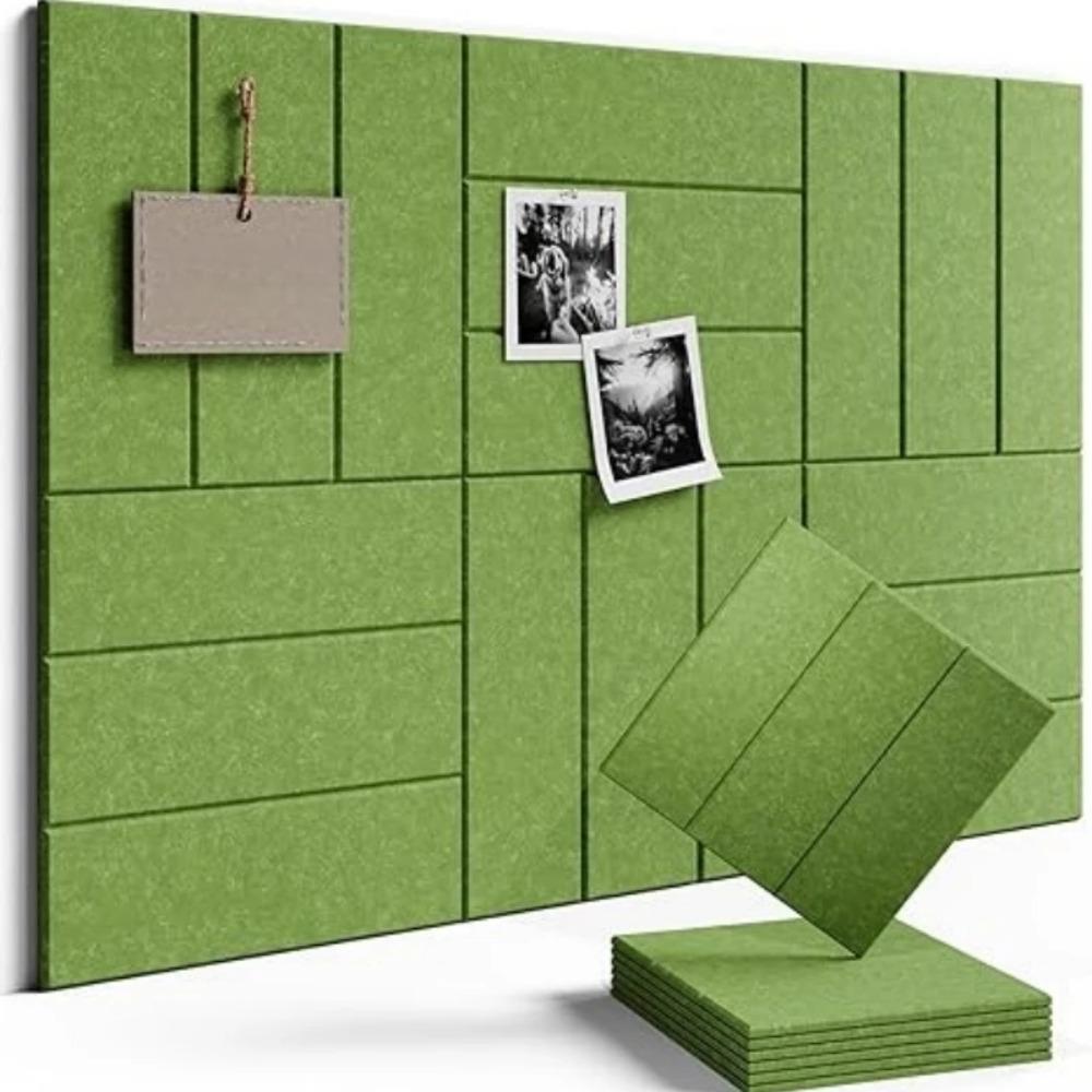 Self Adhesive Felt Acoustic Panels Vertical Stripe Memo Board Pinboard Tiles Dart Pads