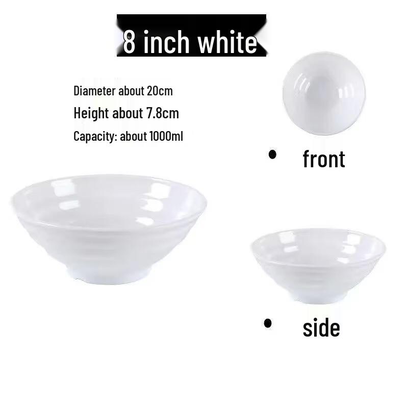 A5 Melaminowa Miska Stołowa Imitująca Porcelanę