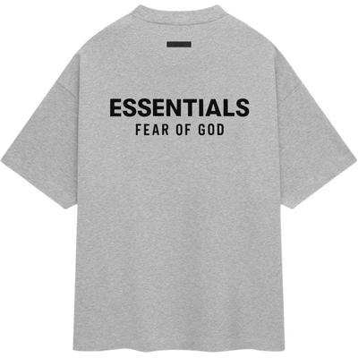 Essentials Jersey Crewneck Tee Light Heather Grey Men Tops 125HO244368F