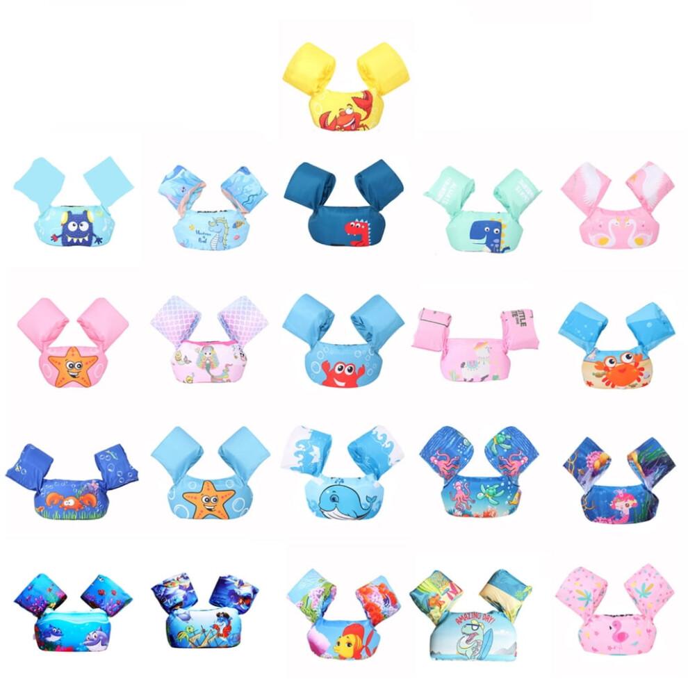 Toddler Floatie Swim Trainer Jackets Kids Swim Vest Swimming Pool Floatation Jackets Pool Arm Float Easy to Use