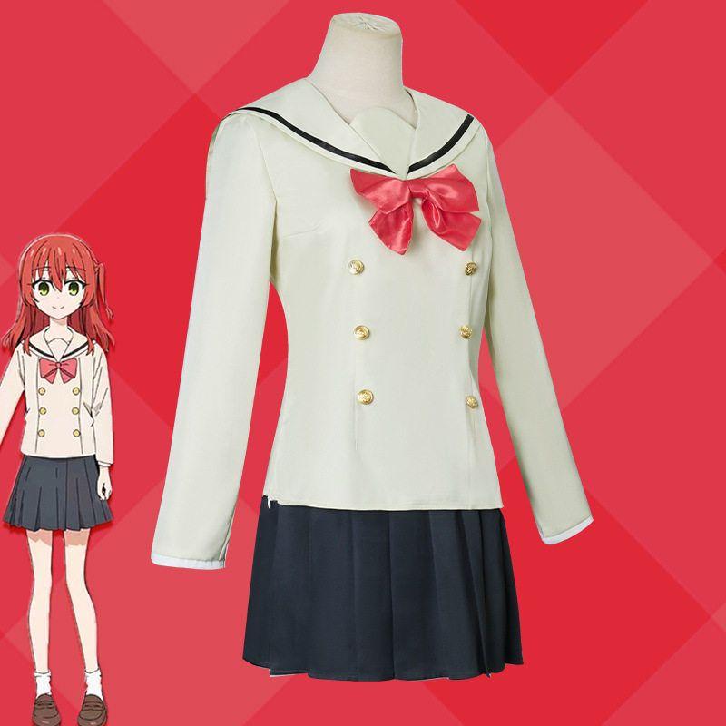 Lonely Rock Cosplay: Goto Kazuri Costume, Tsurena Nijika, Jk Yamada Ryo, Kita Ikuyo, Lucy Cosplay Women's Outfit