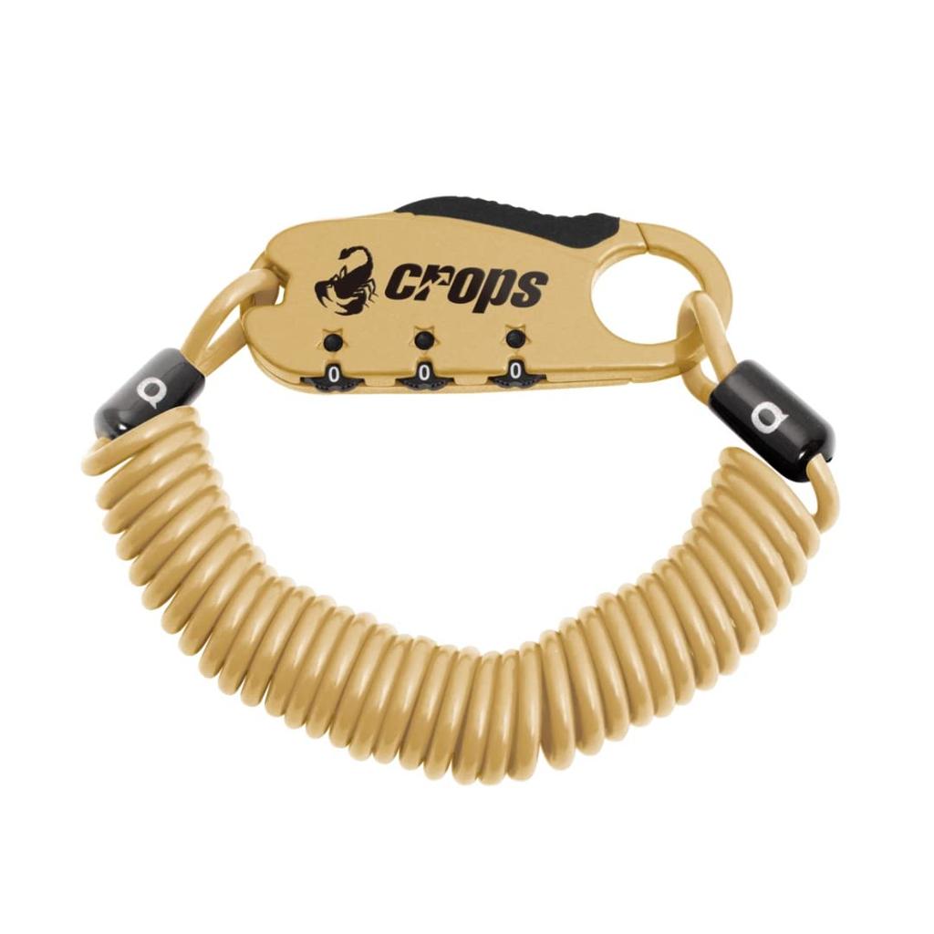 Crops Compact Wire Lock Q3 3mm x 1800mm dial 3-digit CP-SPD08 (Gravel Sand)