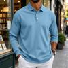 Herren Langarmhemd Button-Down-Kragen Farbe Entspannte Passform Lässig