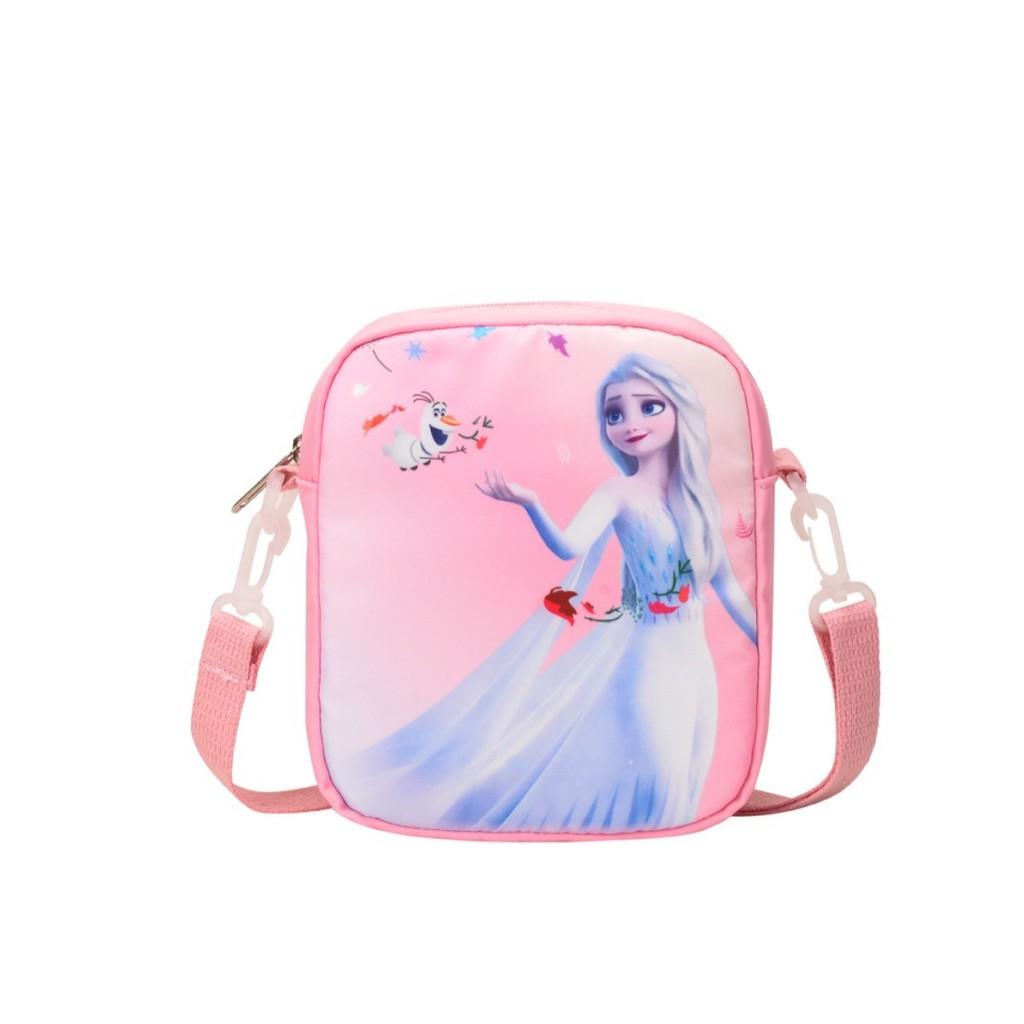 Cartoon Unicorn Elsa Pattern Children Nylon Shoulder Bag For Use Daily
