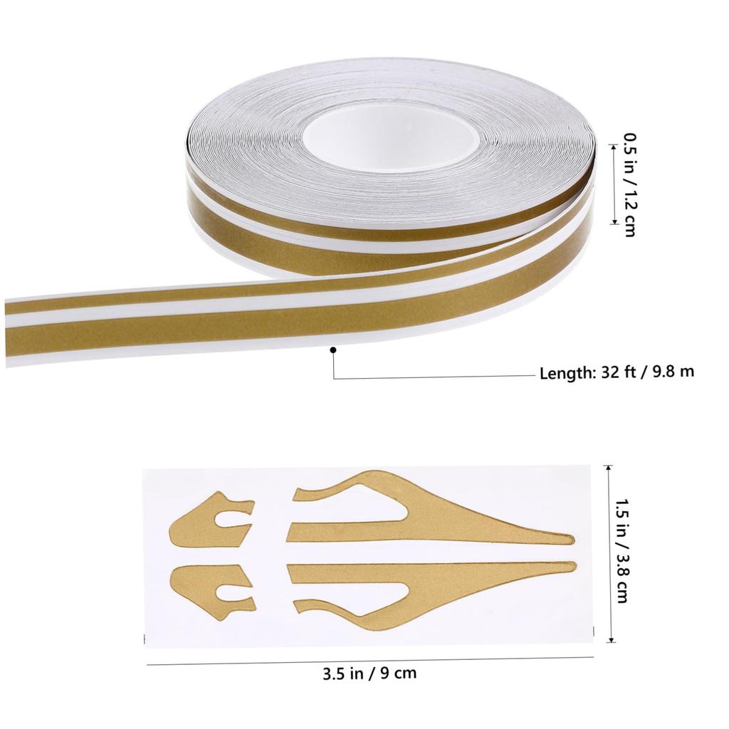 SUPVOX Pinstripe Tape Decal Steamline Pinstripe Pinstriping Car Racing Decal Car Racing Stripe Sticker Boat Decal Pinstripe