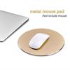 1pcs Round Gaming Mouse Pad Aluminum Alloy Metal Mouse Pad