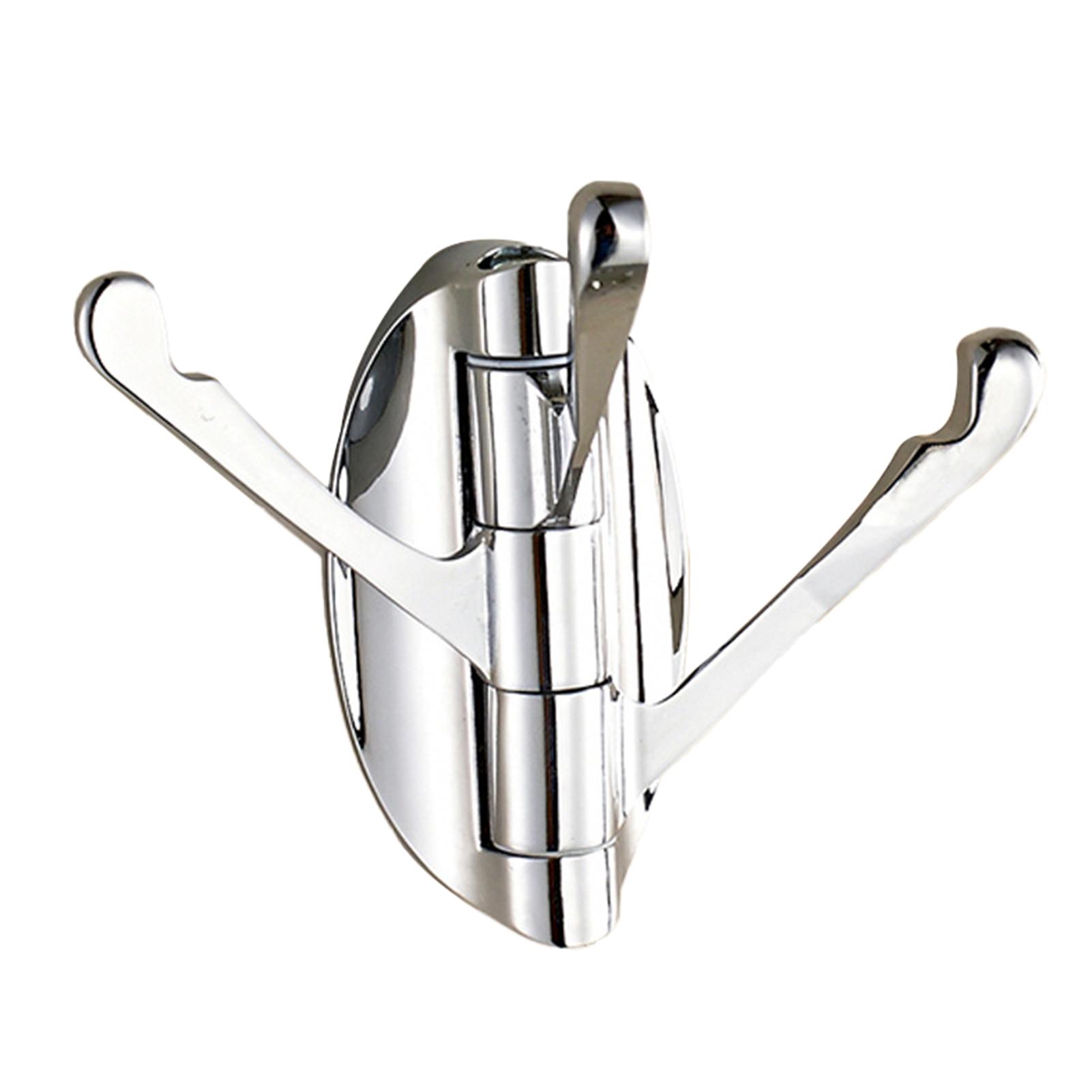 

Вращающийся на 180° крючок для вешалок, бытовые металлические настенные вешалки с 3 крючками для кухни и ванной комнаты, многофункциональный регулируемый держатель для сумок