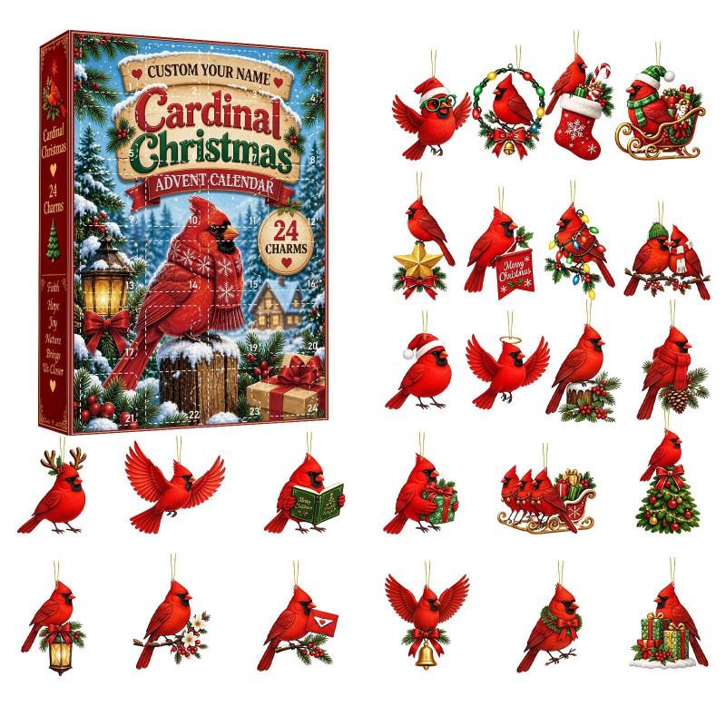 2026 Animal Christmas Advent Calendar Acrylic Blind Box Toy Adults Collectible Holiday Countdown Gift