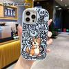 Phone Case: 2D flat design suitable for iPhone 18 17 16 15 14 13 Pro protective case, couple style, surprised orange cat, Christmas and Halloween gift