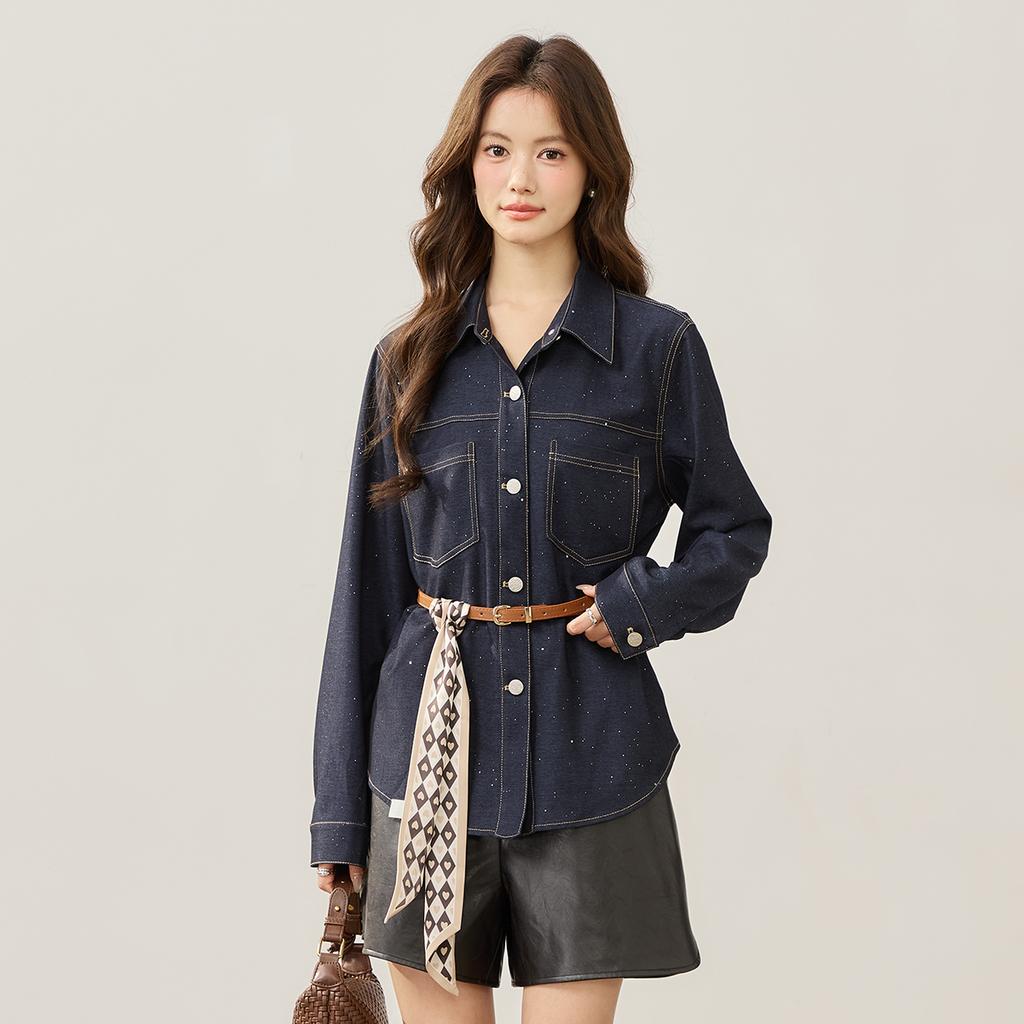 MIXMAX Casual Versatile Temperament Long-Sleeved Shirt