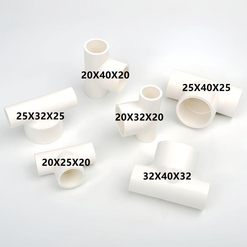 1~3PCS Thickened PVC Reducer Tee Connector Aquarium Fish Tank Diversion Water Supply Accessories Garden Irrigation Joint Adapter