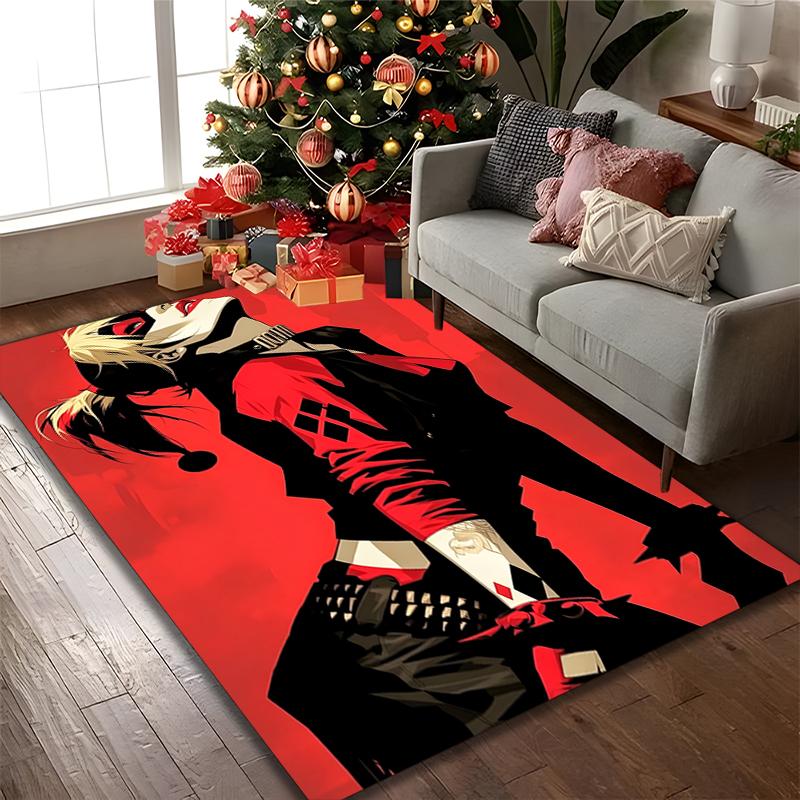 1pc Office Carpet, JOKER Chair Rug, Living Room Printed Area Rug, Home Chair Floor Mat