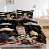3pc Christmas Winter Wonderland Home Decor Bedding Set-Festive Gift for Fans,Travelers & Daily Use | Suitable for Bedroom,Guest Room,Living Room 1170a