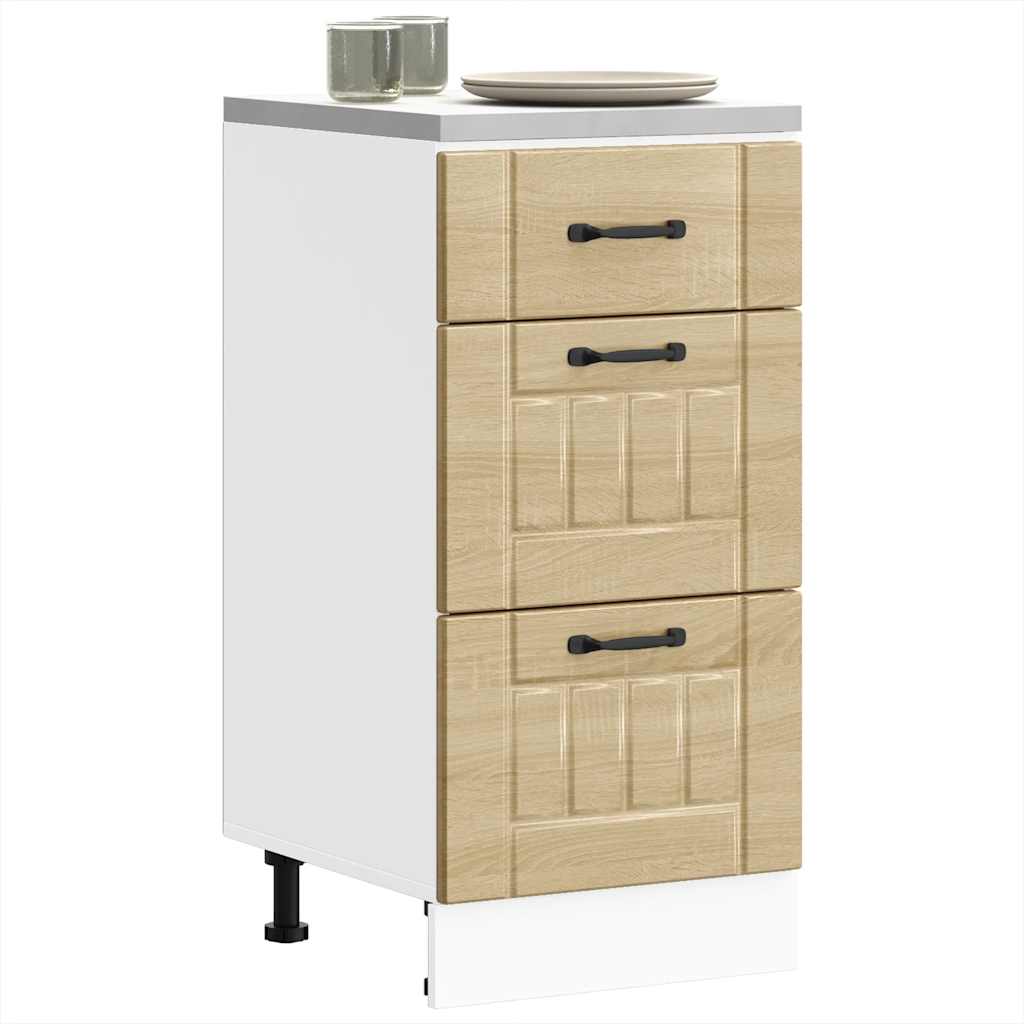 Kitchen Base Cabinet „Lucca” Sonoma Oak Glued Wood