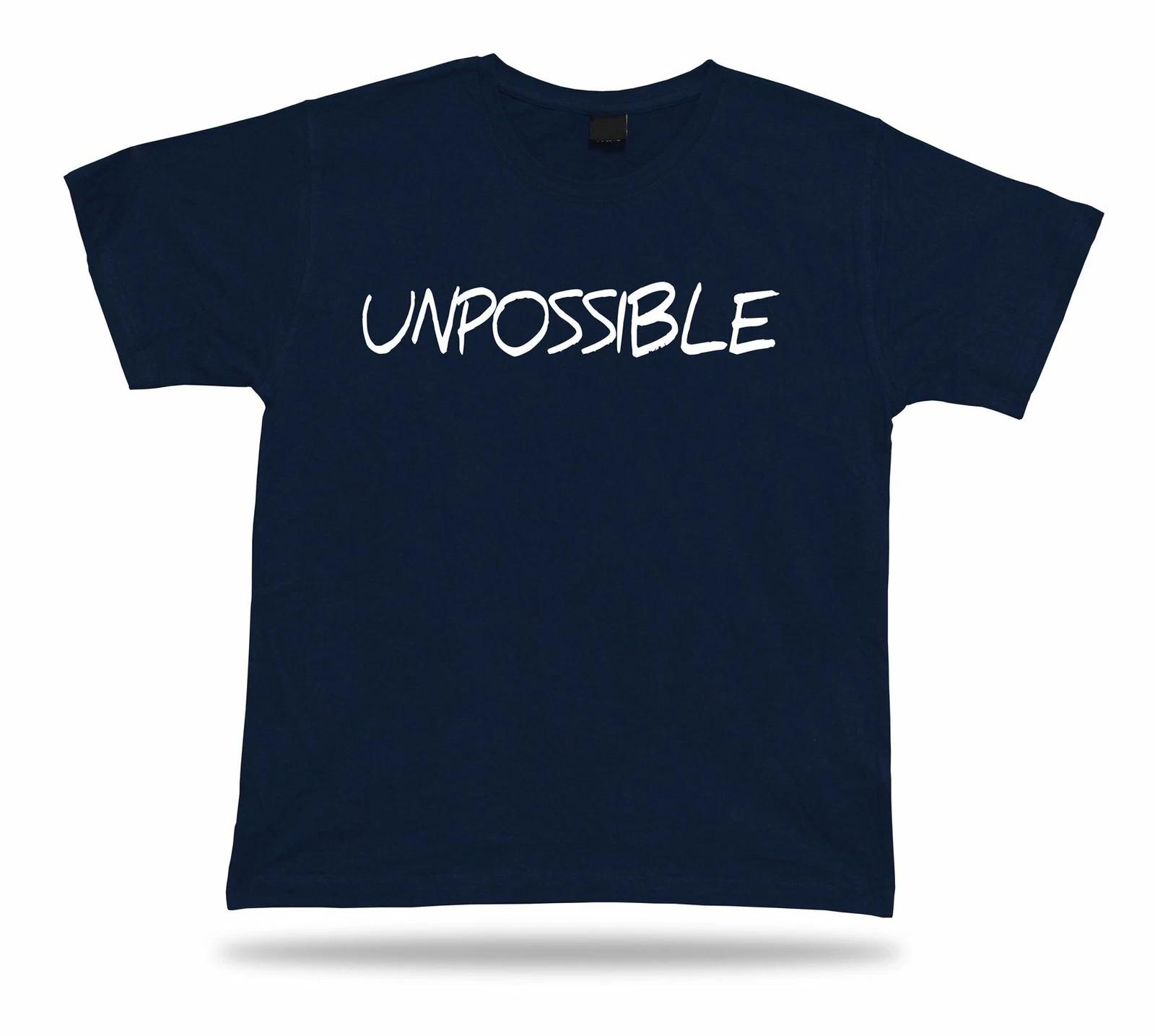 UNPOSSIBLE lucky success life master skill funny T shirt classic modern soul tee 3XL